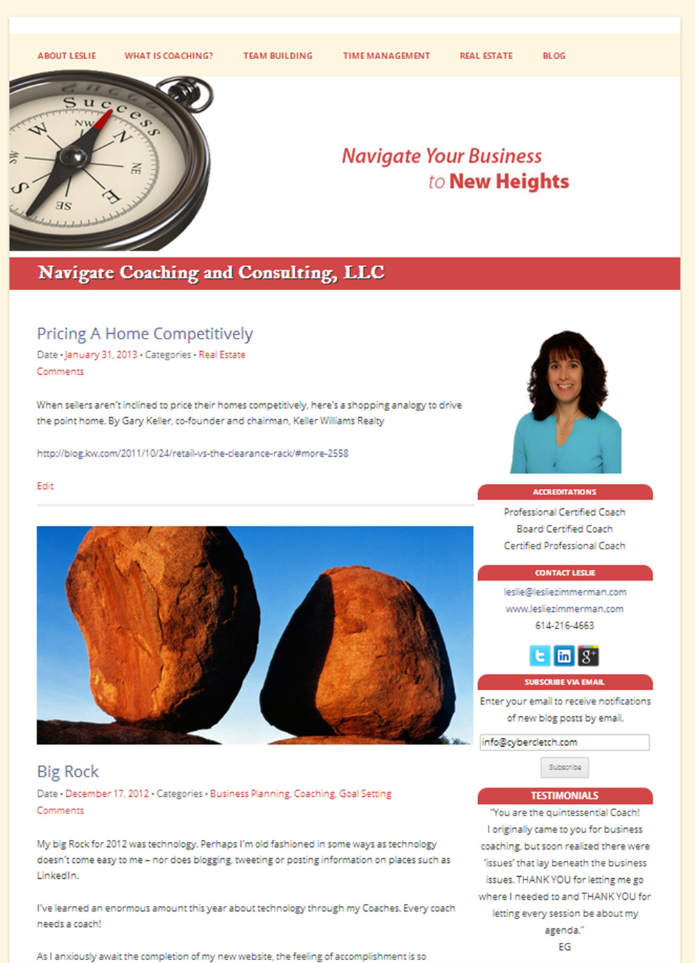  Real Estate Coach Website - Navigate
