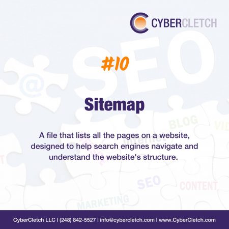 10 essential SEO terms for website owners #10 Sitemap