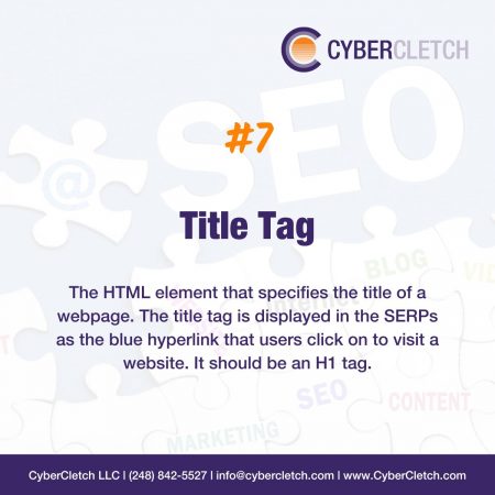 10 essential SEO terms for website owners #7 Title Tag